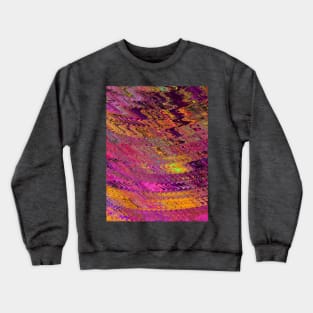 abstract waves bright color Crewneck Sweatshirt